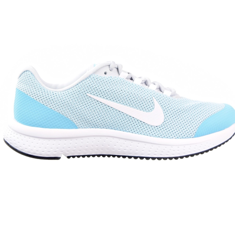 Nike Womens Run All Day 898484-004 Lace Up Blue White Running Shoes Size US 6